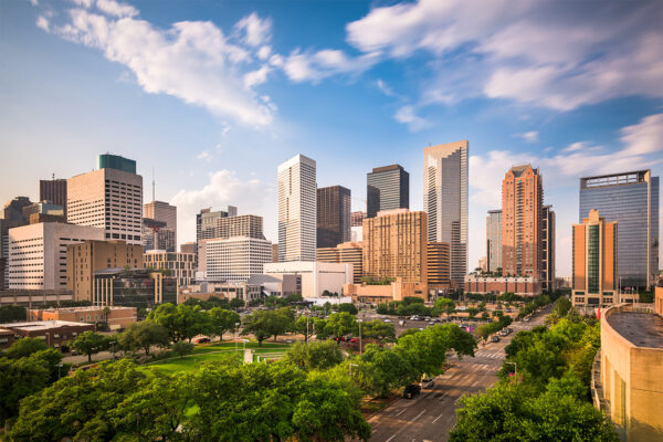 Texas City Texas cityscape during the day